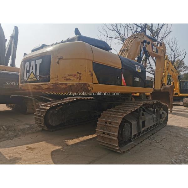 Excavateur CAT340D d'occasion avec conception en acier souple et pompe hydraulique originale