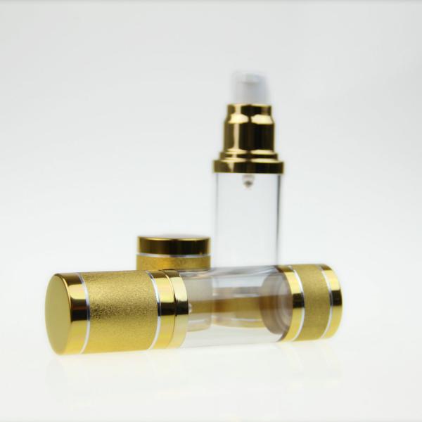 El casquillo de aluminio cilíndrico de la botella 80ml 200ml de la bomba del maquillaje heló color de encargo