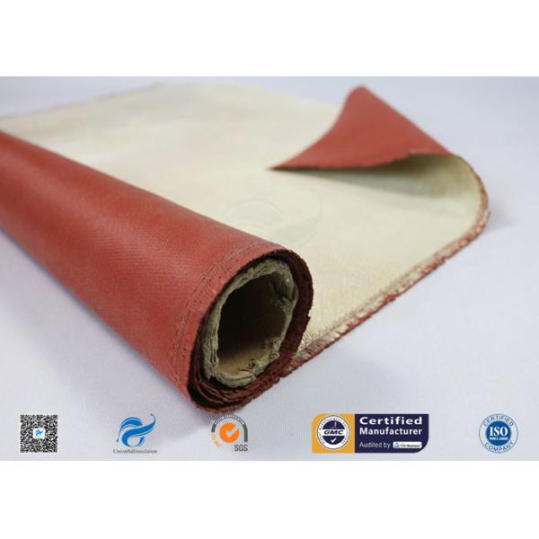 Красным покрытые силиконом высокие материалы изоляции ткани стеклоткани кремнезема