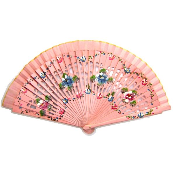 [I AM YOUR FANS]Wholesale Mixed Styles Colorful Spanish Pattern Wedding Gifts Wooden Folding Hand Fans
