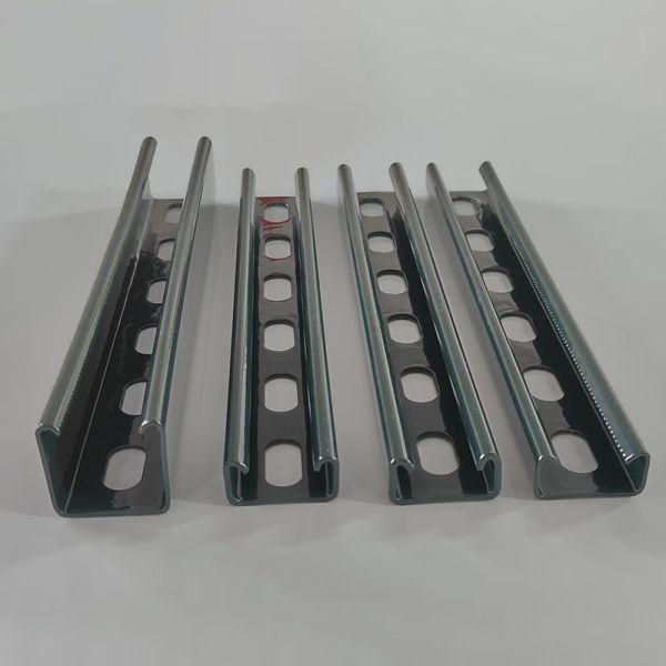 Powder Coated Dark Green 41x41 Unistrut Channel Customization