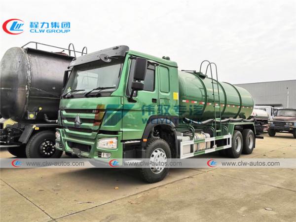 Caminhão de petroleiro da sução da água de esgoto de SINOTRUK Howo 6X4 18CBM
