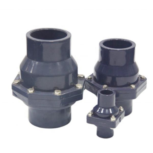 4 PVC Non Return Swing Check Valve STANDARD Length and PP Ball for Sump Pump Application