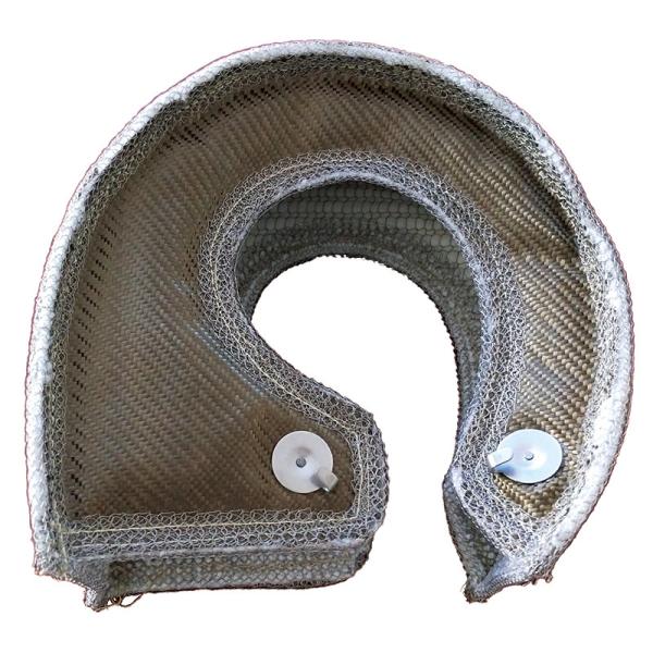Silica / Basalt Fabric Titanium Lava Turbocharger Heat Shield Cover Fire Shield Turbo Blanket