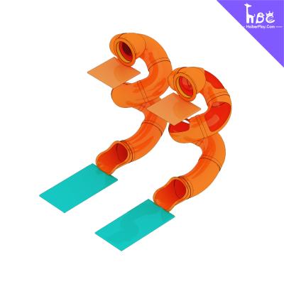 Custom PE Spiral Playground Slide for Kids 3-12 Years