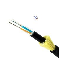 Cabo de fibra óptica monomodo ADSS com suporte totalmente dielétrico HDPE revestido com fio
