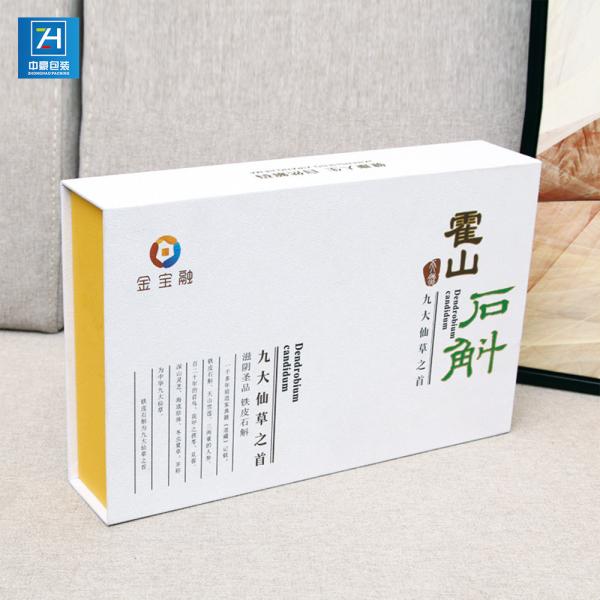 Embossing 128gsm Coated Paper Magnet Tea Packing Box
