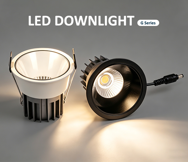 7W 10W UGR<19 LED Spotlight with DIP CCT Switch and 85mm Cutout for Modern Downlights