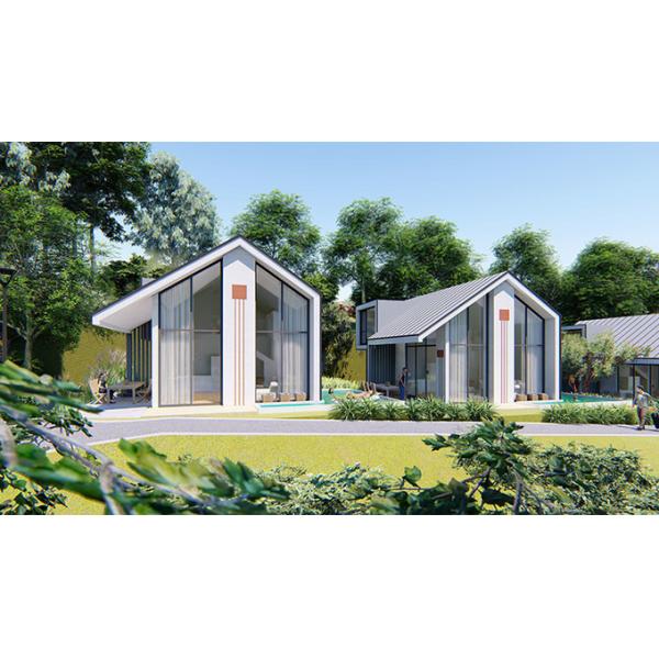 Интеграция Prefab светлого блока гостиницы дома железного каркаса оптимальная с ландшафтом