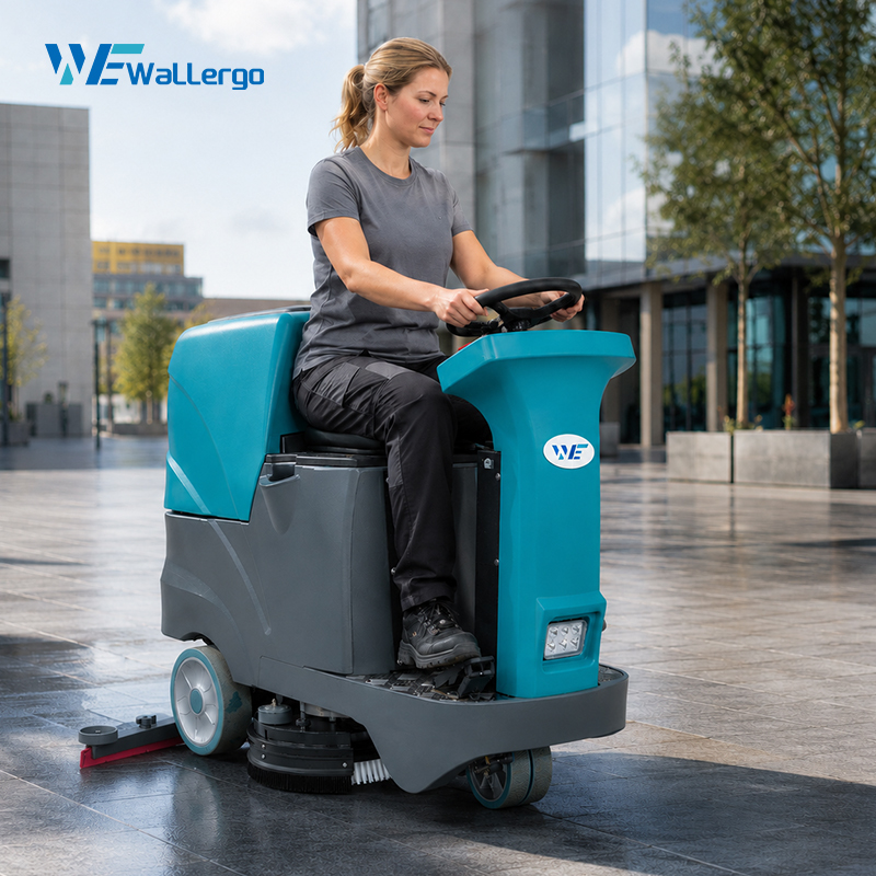 High Quality Industrial 24V 240AH Battery Ride-on Scrubber Machine Airport Floor Automatic Floor Scrubber