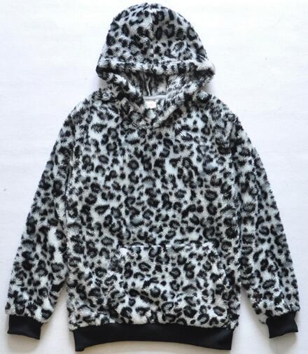 Casual Womens / Mens Oversized Pullover Hoodie Camouflage / Leopard Printed