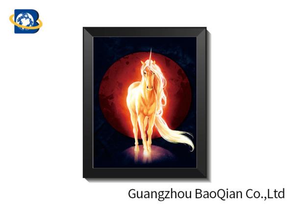 Horse Stock Free Sample Poster With MDP Frame , Pet Lenticular 3d Pictures For Home Decor