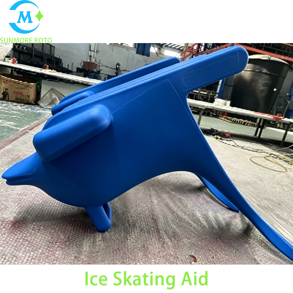 SUNMORE ROTO Dolphin Shape Rotomolded Ice Skating Aid, Kids Ice Skate Trainer, Plastic Ice Skating Walker For Ice Rink