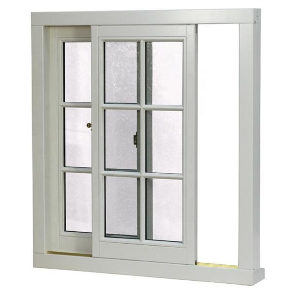 High Security System Lock Sliding Window Pvc with FiberGlass Screen Netting Material