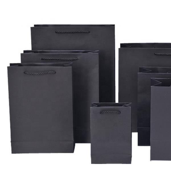 Customized Black Jewelry Paper bags