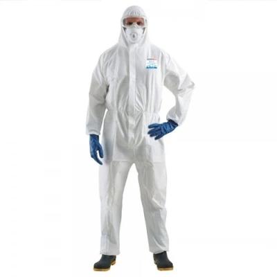 Medical Sterile Disposable Coverall Suit , White Disposable Overalls Surgical Protective Clothing