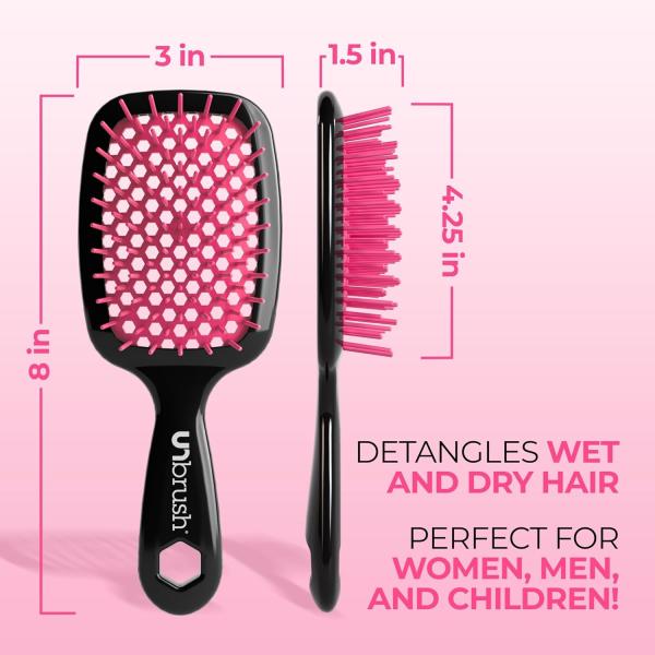 Lightweight UNbrush Detangling Heat FHI Hair Brush Pain Free DuoFlex Anti Static Bristles