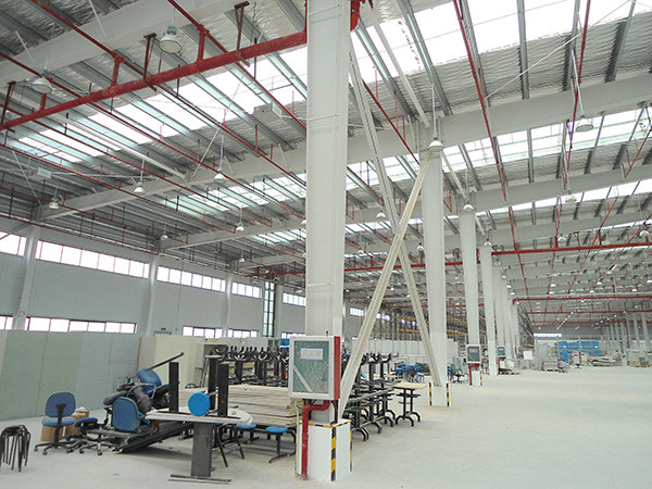 Welded H Section Prefab Steel Warehouse Buildings High Strength Eco Steel Buildings