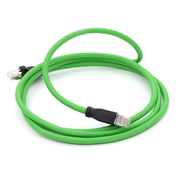 RJ45 соединитель зеленый гибкий TPU рукоятка RJ45 соединитель для промышленной автоматизации
