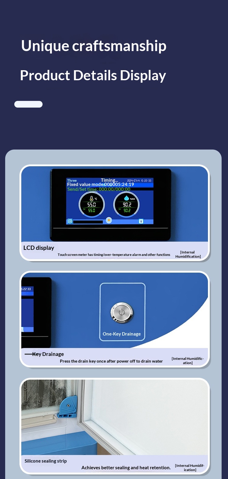 Biochemical Incubator SPX Model with Temperature and Humidity Control No Fluctuation for Mold and Microbial BOD