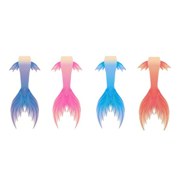 Breathable 80% Nylon + 20 Spandex Mermaid Tail For Swimming Party Toddler 110 120