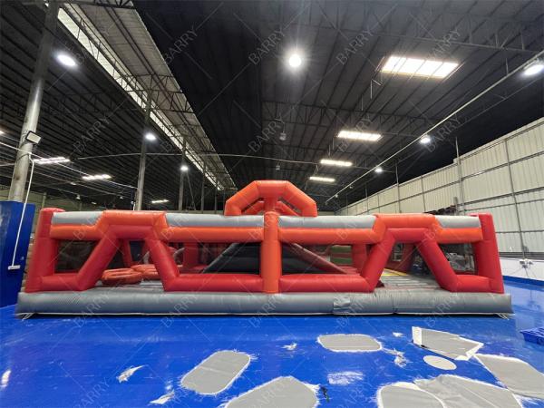 Red Trampoline Park Fun City Inflatable Theme Park Amusement Park Big Adult Inflatable Bounce Houses For Sale For Kids