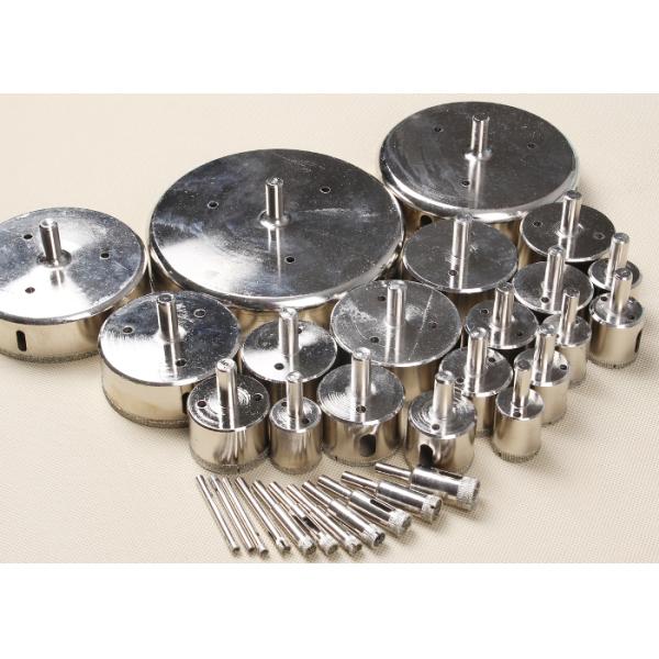Silver Diamond Tip Hole Saw , 4mm-160mm Diameter Diamond Hole Cutter