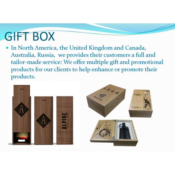 Коробки вискиа логотипа лазера коробки роскошного ликера деревянной коробки упаковывая упаковывая