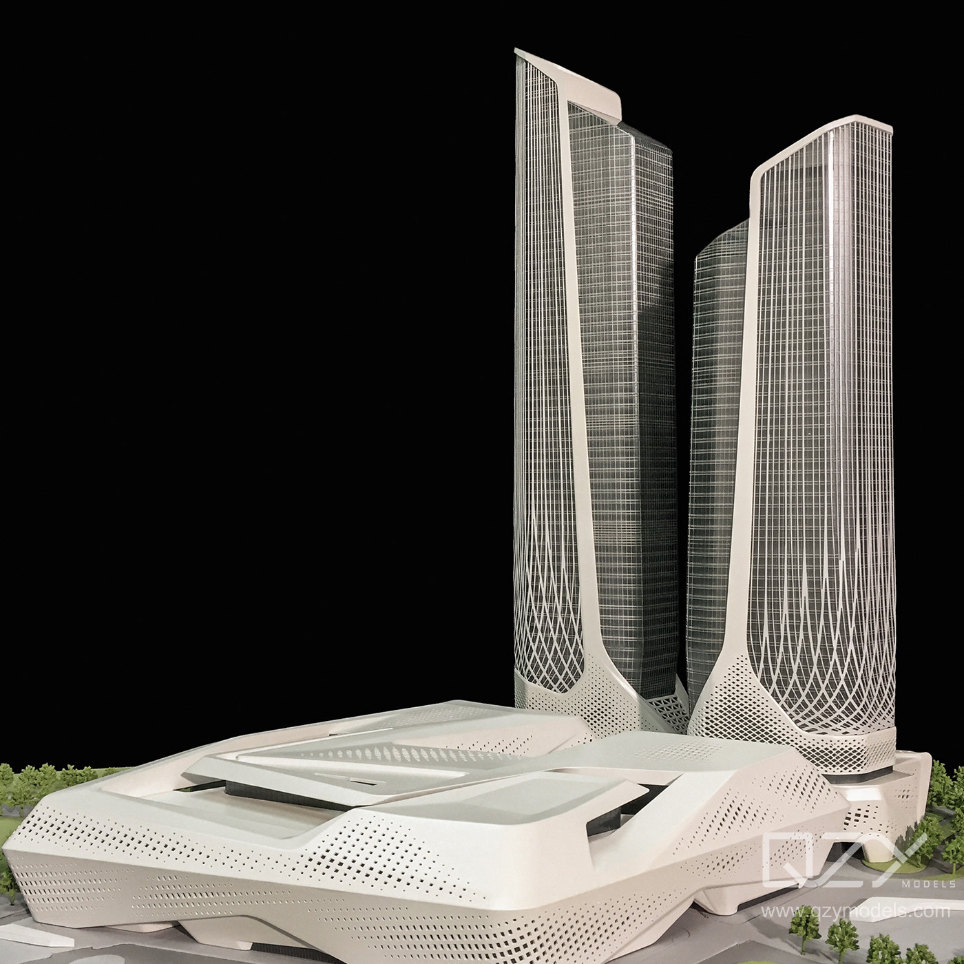 ZHA - 1/500 Модель Нанкинского молодежного олимпийского центра