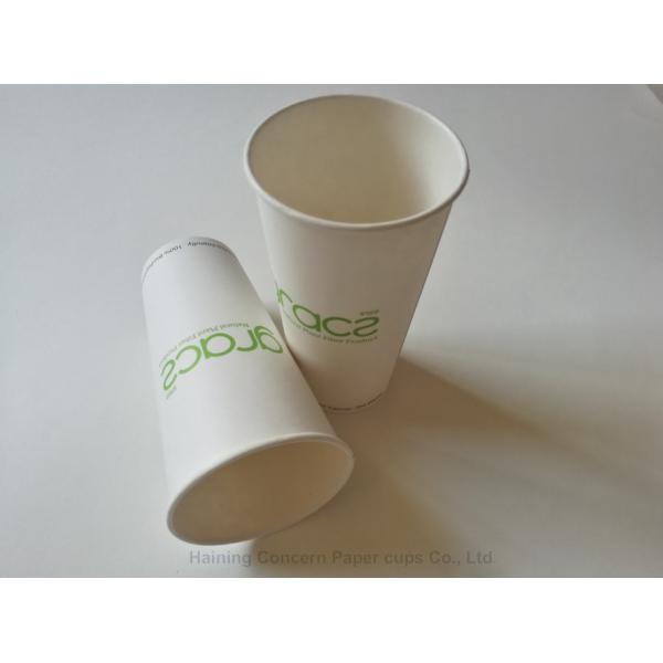 100% Biodegradable PLA Paper Cups / Eco Friendly Disposable Drinking Cups