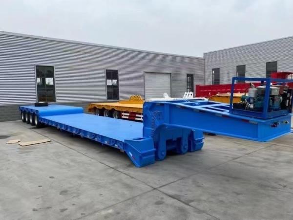 13t Grade Heavy Duty Gooseneck Low Bed Excavator Semi Trailer with Customization