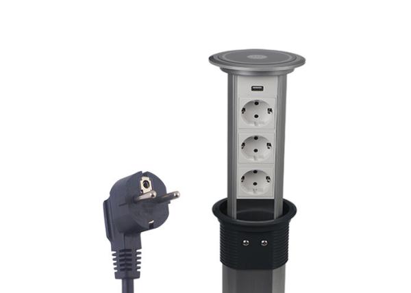 Smart Conference Table Pop Up Outlets High Safety With Anti - Pinch Protection