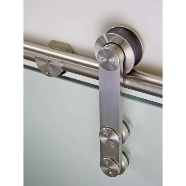 Rolo de vidro Frameless do grupo da porta deslizante para o vidro do celeiro do banheiro do cerco
