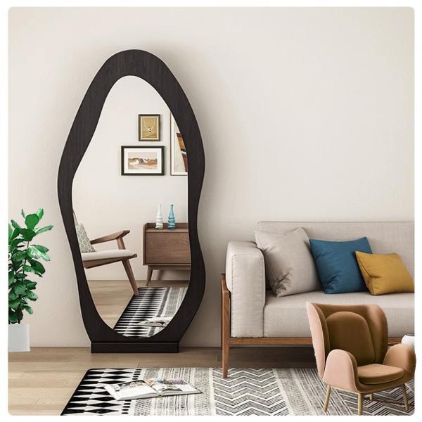 Современный дизайн стиль Серебряный гардероб входное зеркало для роскошного домашнего декора