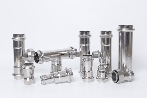 Stainless Steel Press Fittings Customized  Polished Brushed Sandblast Finish