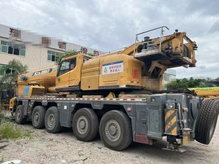 2019 XCMG Used Crane, The XCA220, Has A 73-Meter Boom, A 44-Meter Jib, And A 74-Ton Counterweight. It Has Been Operating For 2540 Hours And Is In Excellent Working Condition.