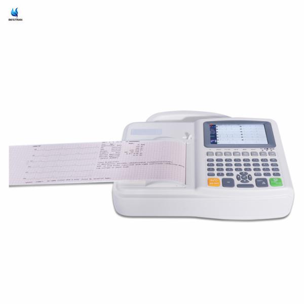 Diagnostique portable 12 plomb ECG machine 3 canaux avec interprétation Pour les cliniques Hôpitaux