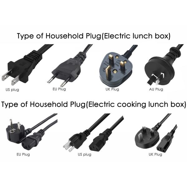 Récipient chauffant alimentaire portable maison boîte de déjeuner électrique 1,5L Noir 12V 24V