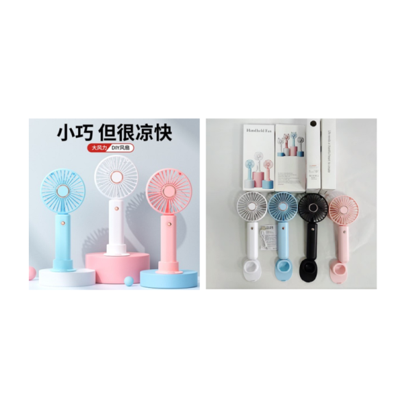 Portable Personal Fan,White/Blue/Pink/Black, USB Rechargeable,800mAh, 4W, 95*70*213mm,for travel, office, or outdoor use