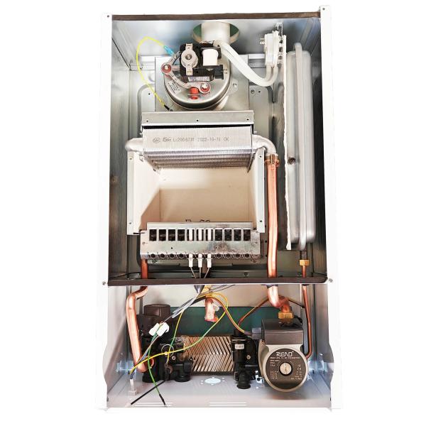 28kw Gas Wall Hung Boiler Blue Shell Touch Screen Small Lpg Combi Boiler