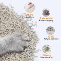 Sable pour chats de qualité supérieure sans poussière, naturel, à base de sodium, pour lutter contre les odeurs