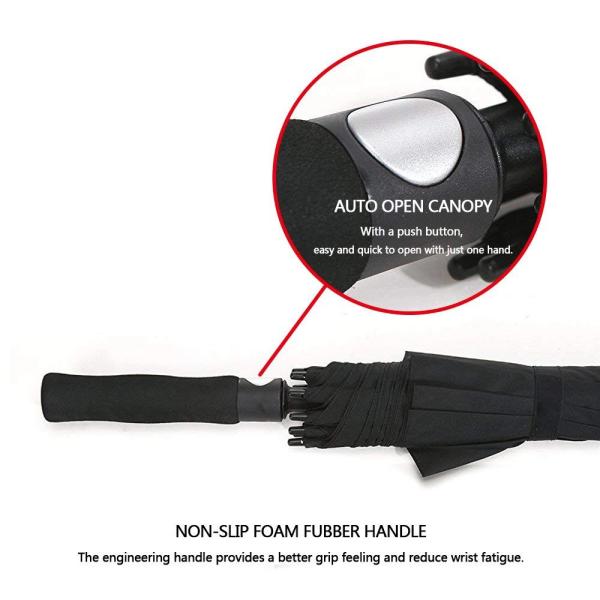 Double Layers Folding Windproof Golf Umbrella 68 Inch