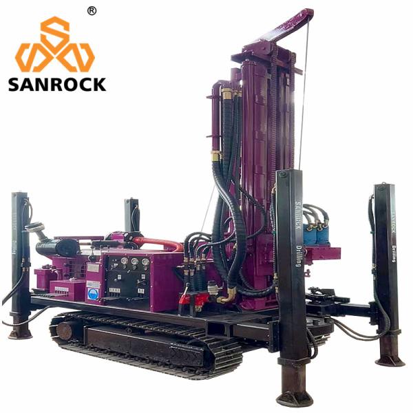 Crawler Water Well Drilling Rig Hydraulic Borehole Drilling Machine Water Well Drill Rig