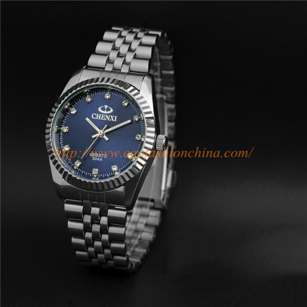 004A Couple Watch Pair Watches Man Woman Watch Ladies Watches Stainless Steel Watch New