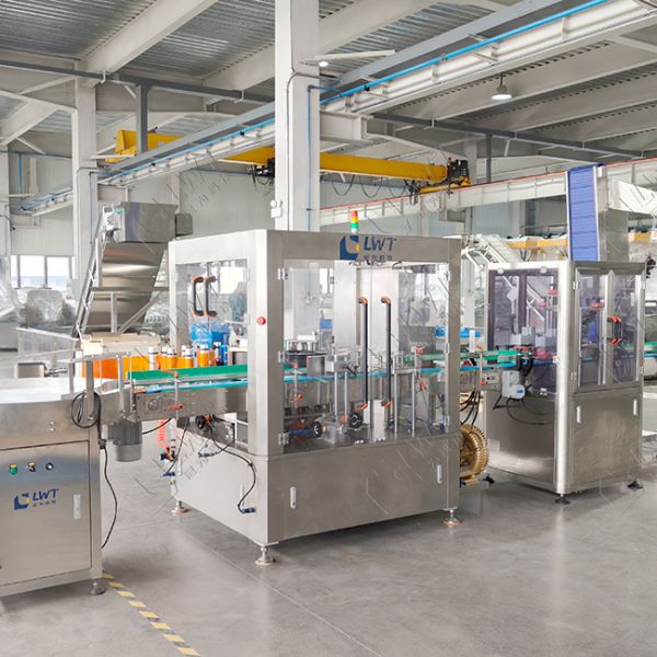 3000 Bottles/H Potato Chips Filling Production Line with 14-Head Intelligent Weighing and Food-Grade 316 Stainless Steel