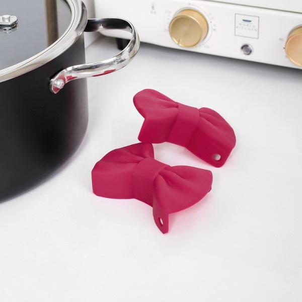 Farfalloni-Shaped Pot Holders For Kitchen Cookware Silicone Oven Grips Fun Kitchen Gadgets Mini Oven Mitts Pinch Mitts