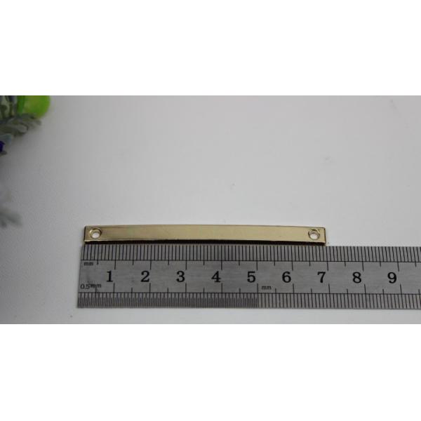 Latest fancy design light gold 70mm length shoe parts iron buckles for shoelace