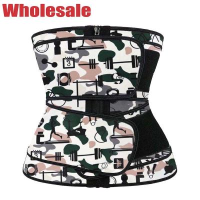 Espartilho de Camouflage Waist Thinning do instrutor da cintura do neopreno do zíper de YKK