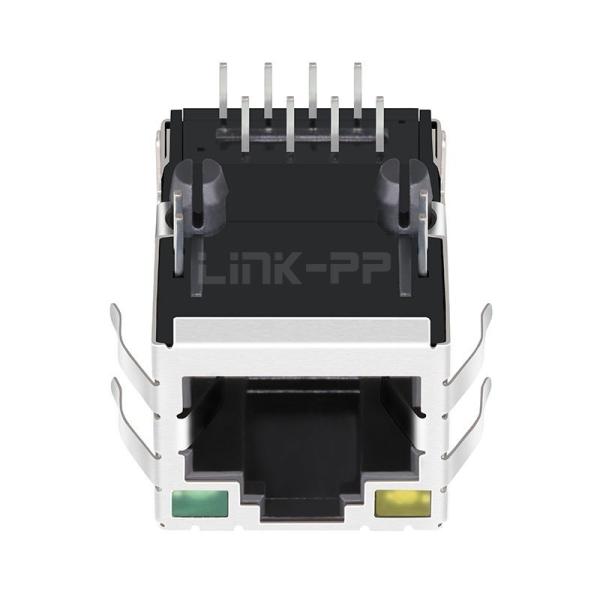 Tyco 5-6605706-2 Compatible LINK-PP LPJ16206A42NL 10/100 Base-T Tab Up Yellow/Green Led Single Port Jack RJ45 Keystone Module