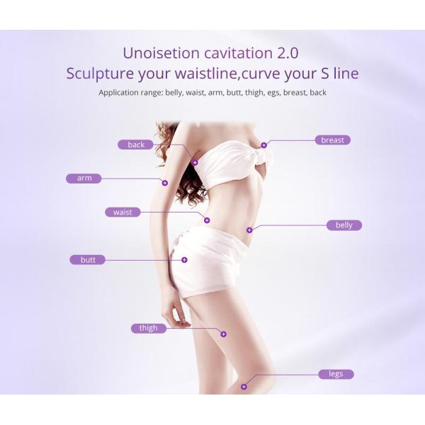 Unoisetion 6 в 1 тела лазера Lipo кавитации 40k машине ультразвукового ваяя